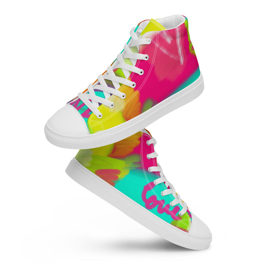 High Top Canvas Shoes - Lovestruck