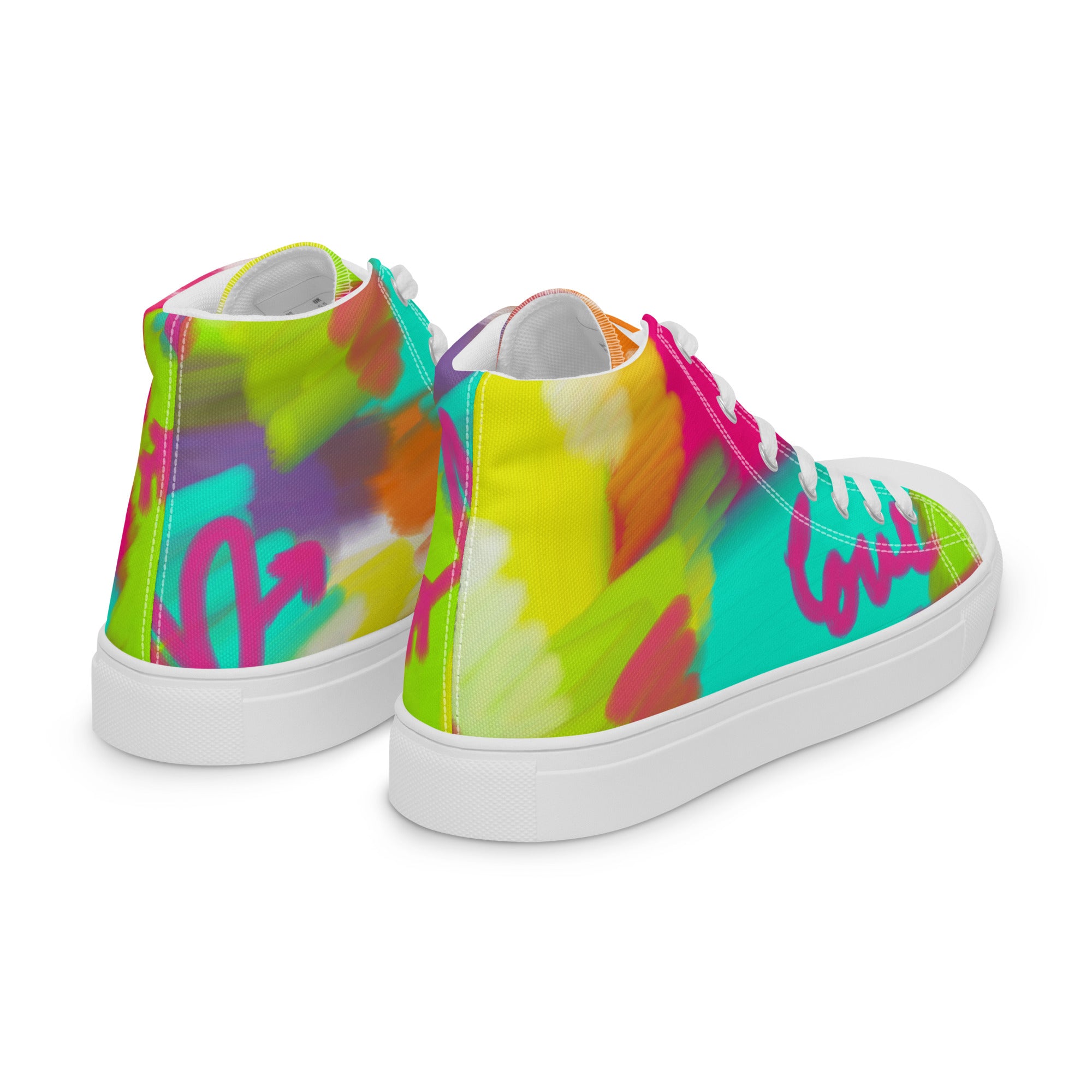 High Top Canvas Shoes - Lovestruck