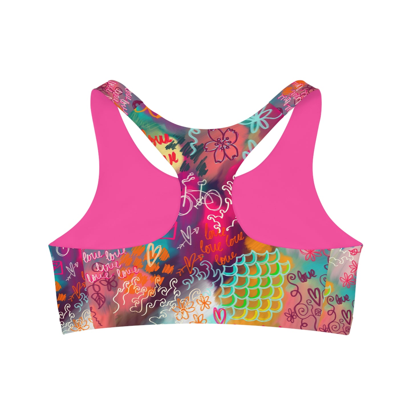 Light and Stretchy Seamless Sports Bra | Peace Love and Sakura