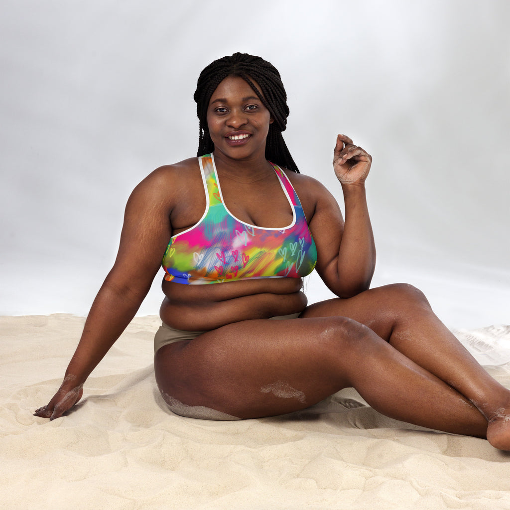 Strong and Supportive Classic Sports Bra | Abstract Colors