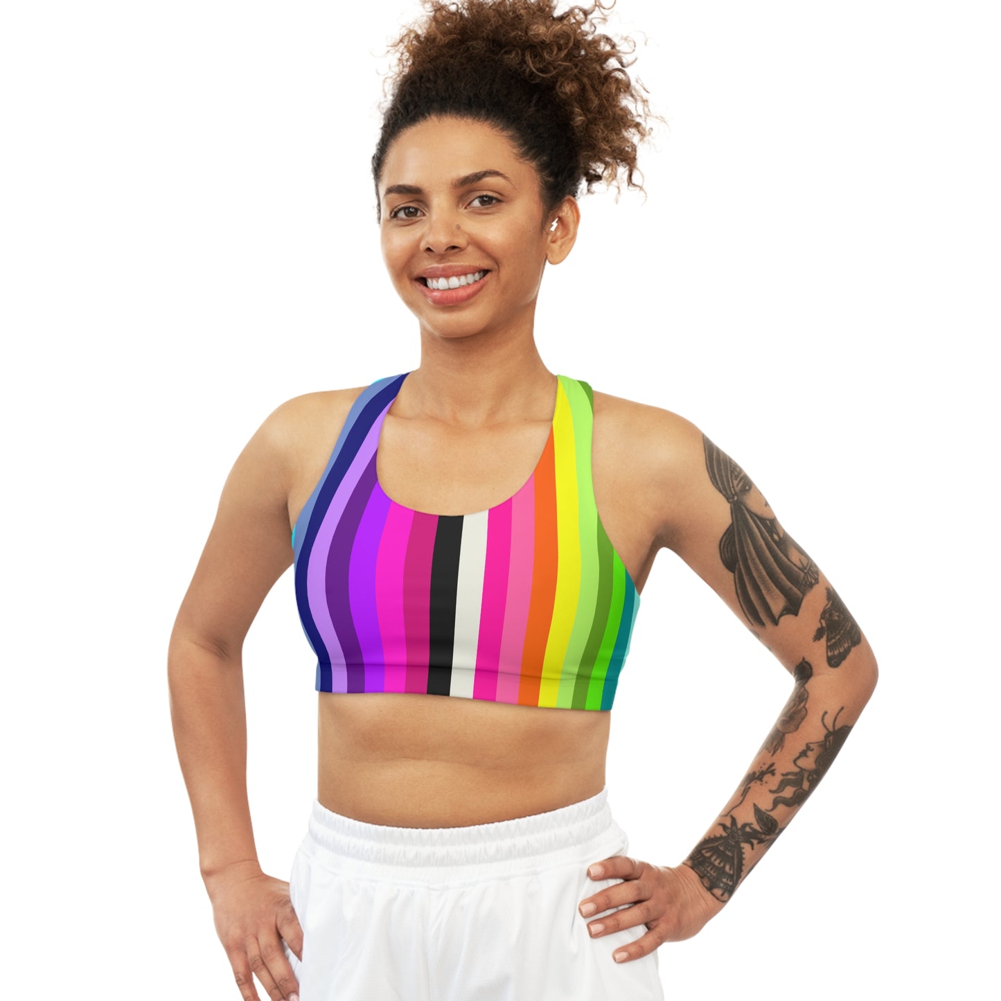 Light and Stretchy Seamless Sports Bra | Color Test