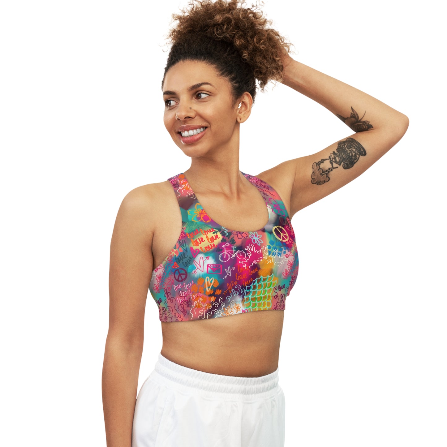 Light and Stretchy Seamless Sports Bra | Peace Love and Sakura