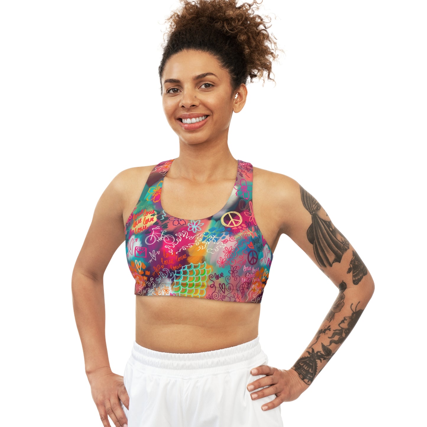 Light and Stretchy Seamless Sports Bra | Peace Love and Sakura