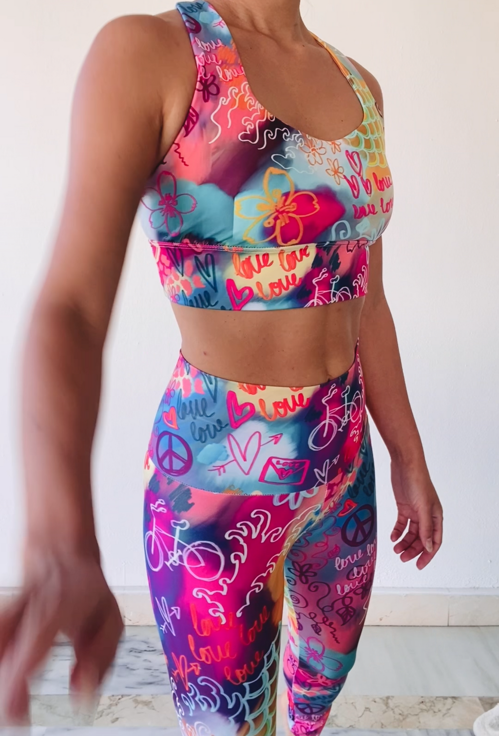 Longline Sports Bra | Peace Love Sakura
