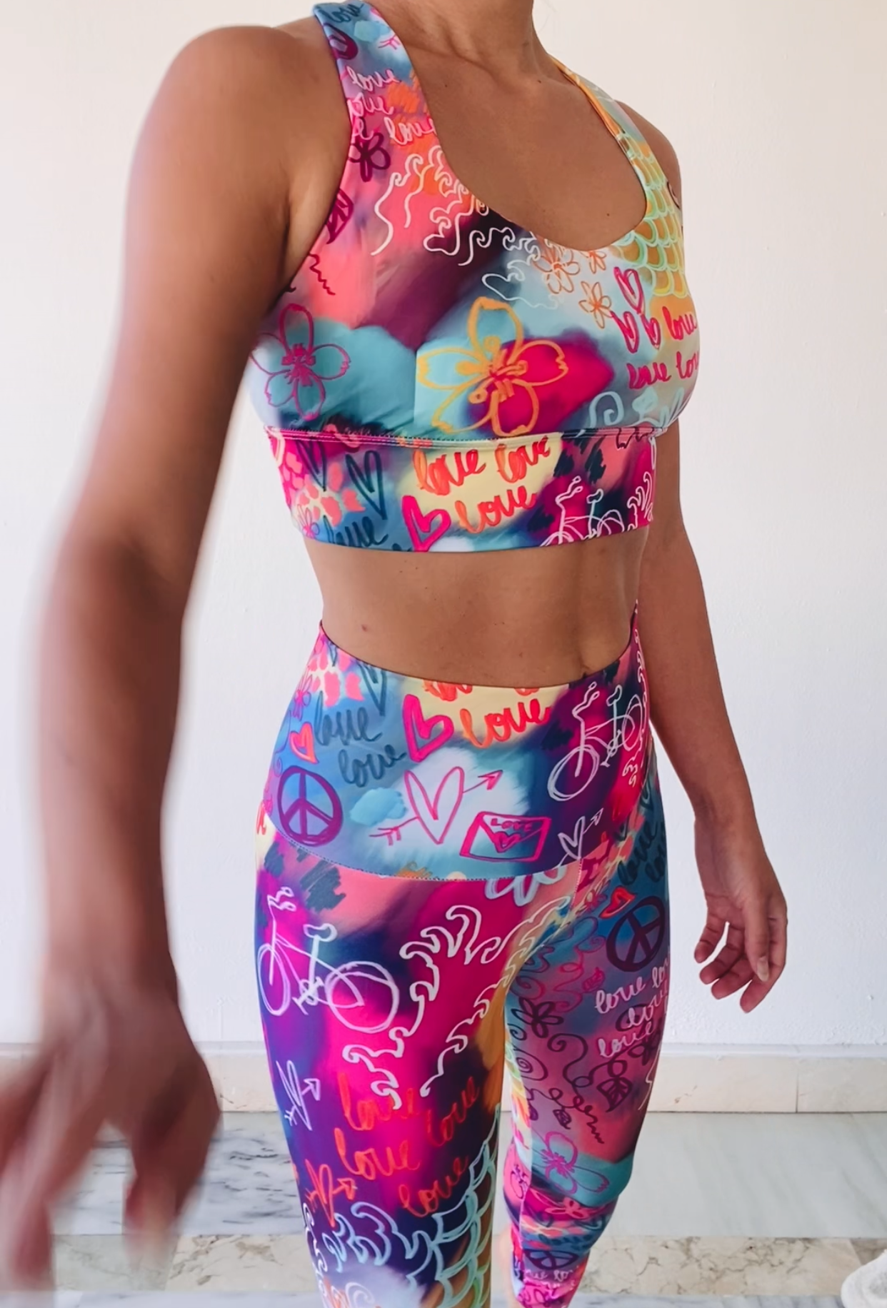 Longline Sports Bra | Peace Love Sakura