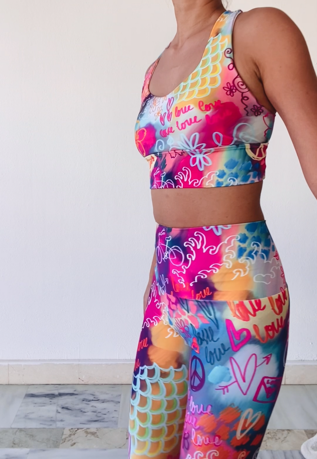 Longline Sports Bra | Peace Love Sakura