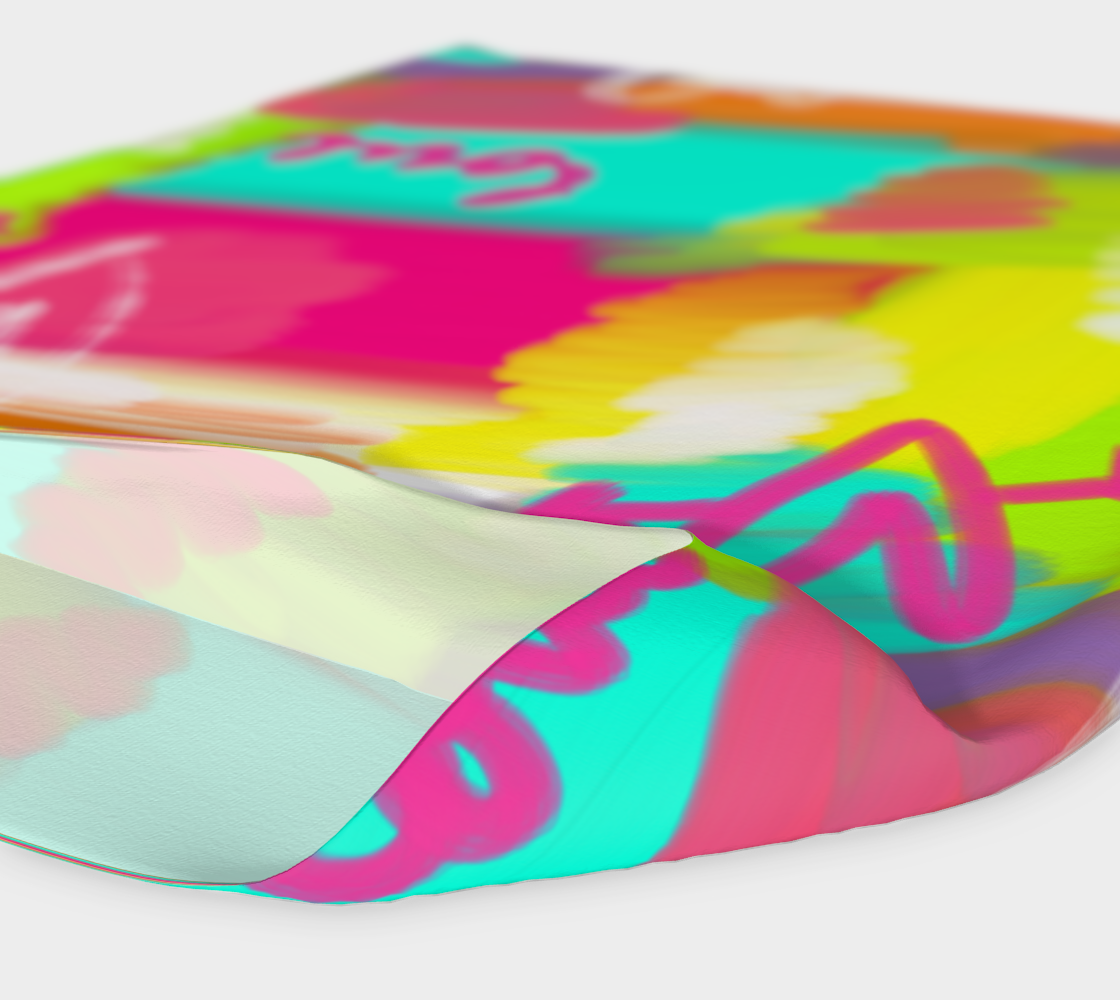 Wide headband with vibrant colorful print
