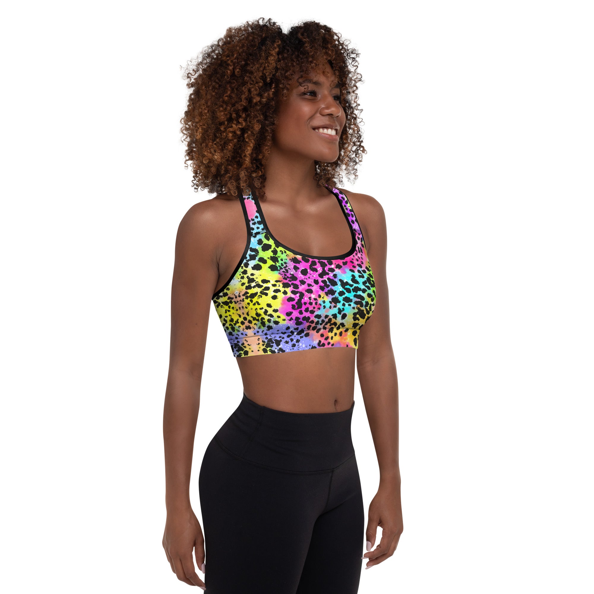 Strong and Supportive Classic Sports Bra | Colorful Panther
