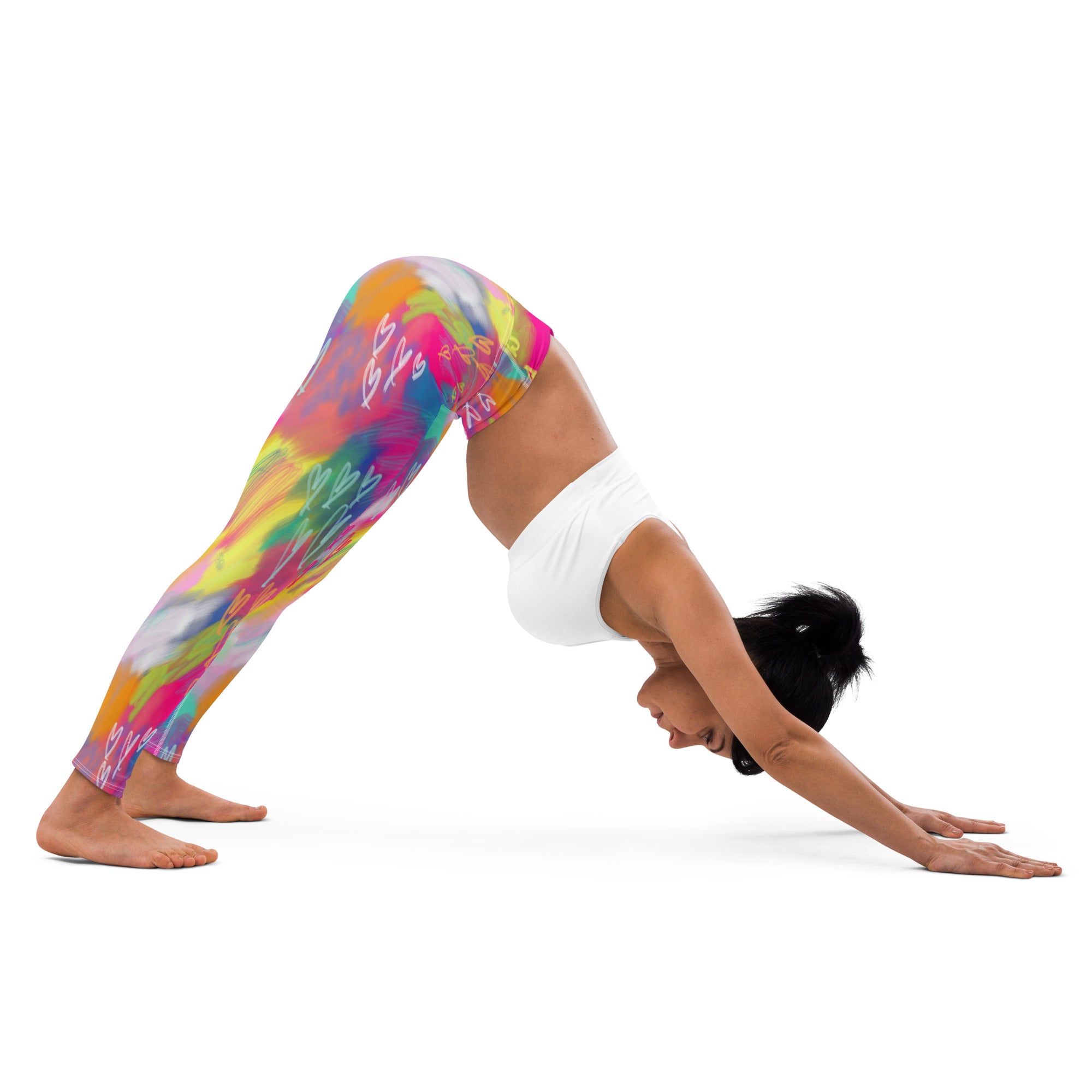 Marshmallow Soft Stretch High-Rise Yoga Leggings | Abstract Colors