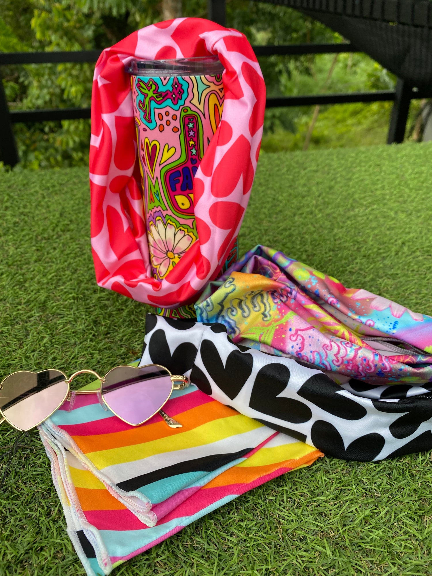Colorful headbands display