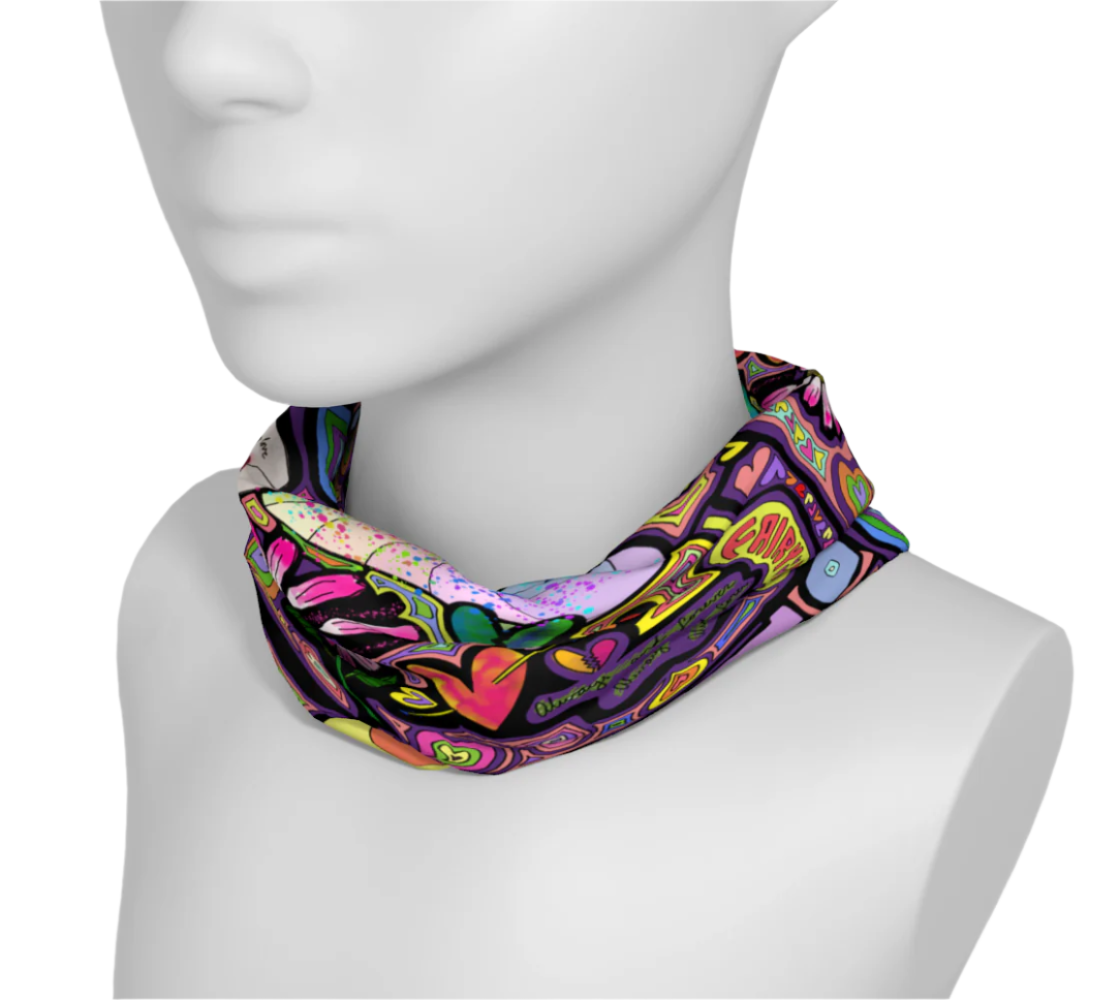 colorful wide headband artsy print 3