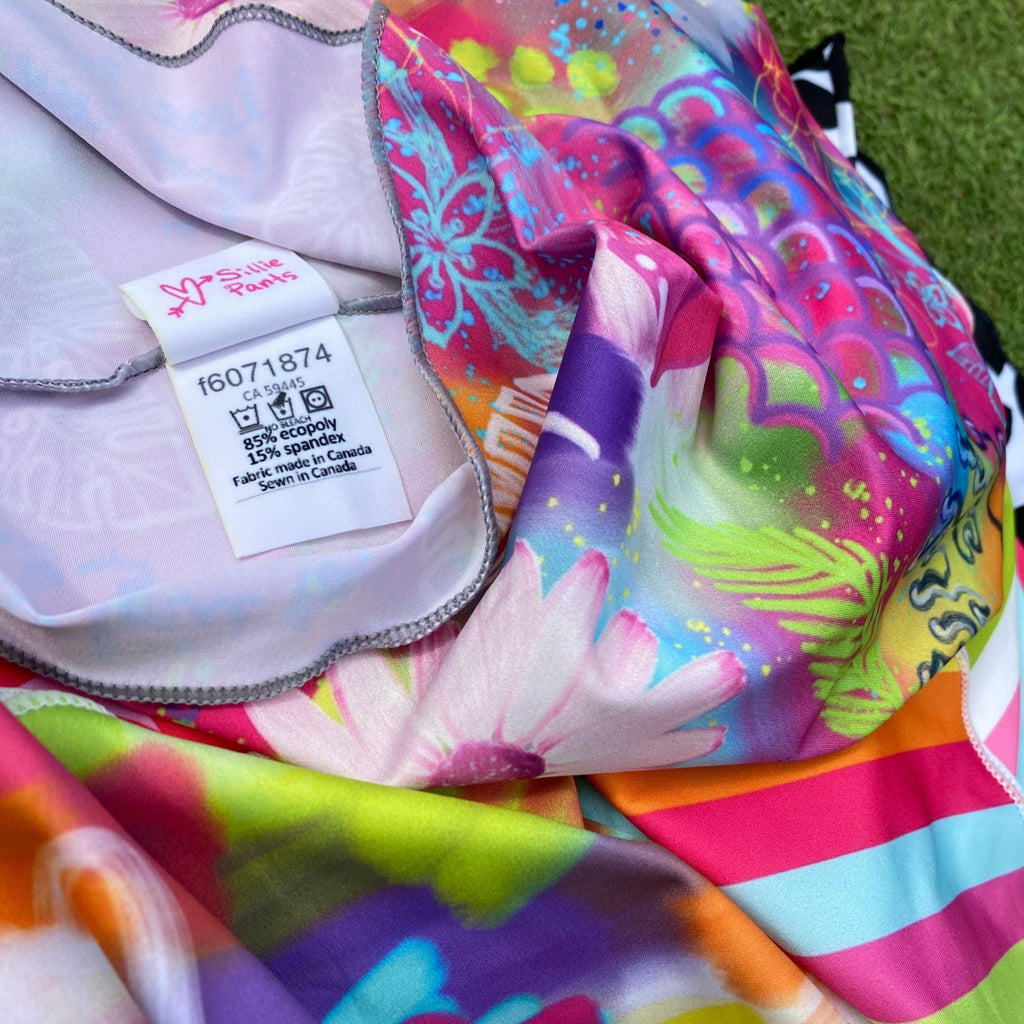colorful wide headband inside label