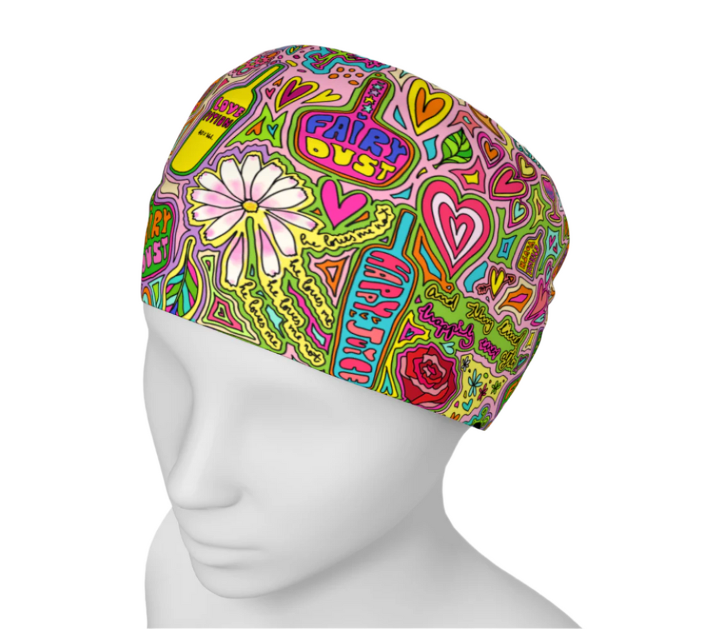 wide headband colorful print fairytale 2