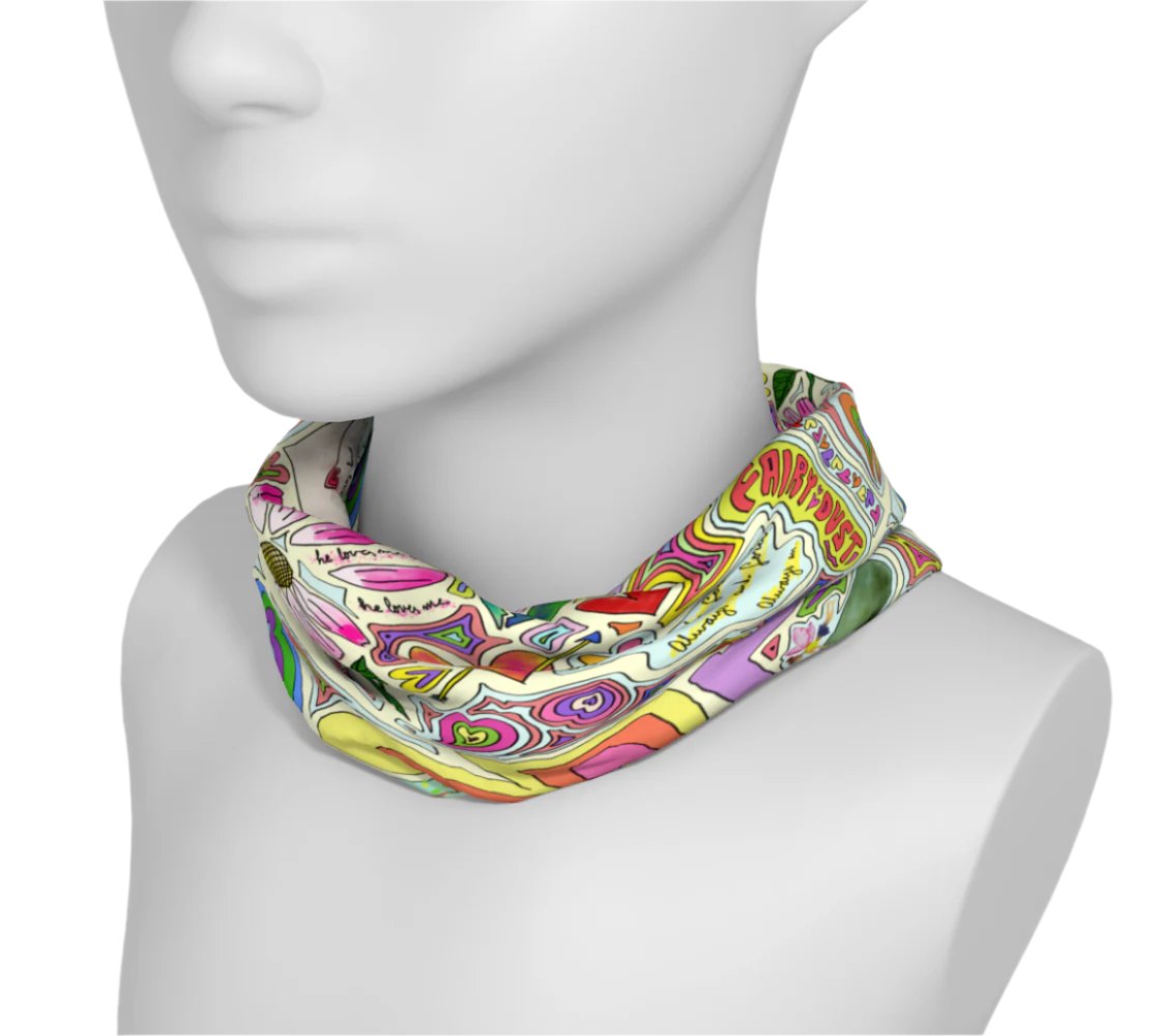 wide headband with colorful print